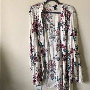 Floral Cardigan with bell sleeves